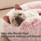 Soft Plush Donut Cat Bed Washable Faux Fur Pet Sleeping Mat For Cats Small Dogs 0