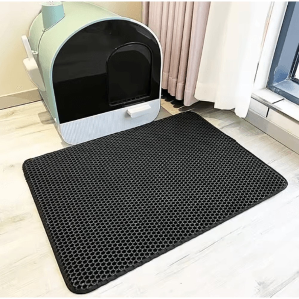 Double Layer Cat Litter Mat Waterproof Foldable Litter Trapping Pad For Cats 5
