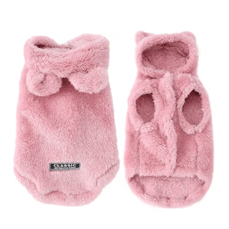 Warm Fleece Cat Dog Hoodie Cute Winter Sweater Coat For Small Pets 1