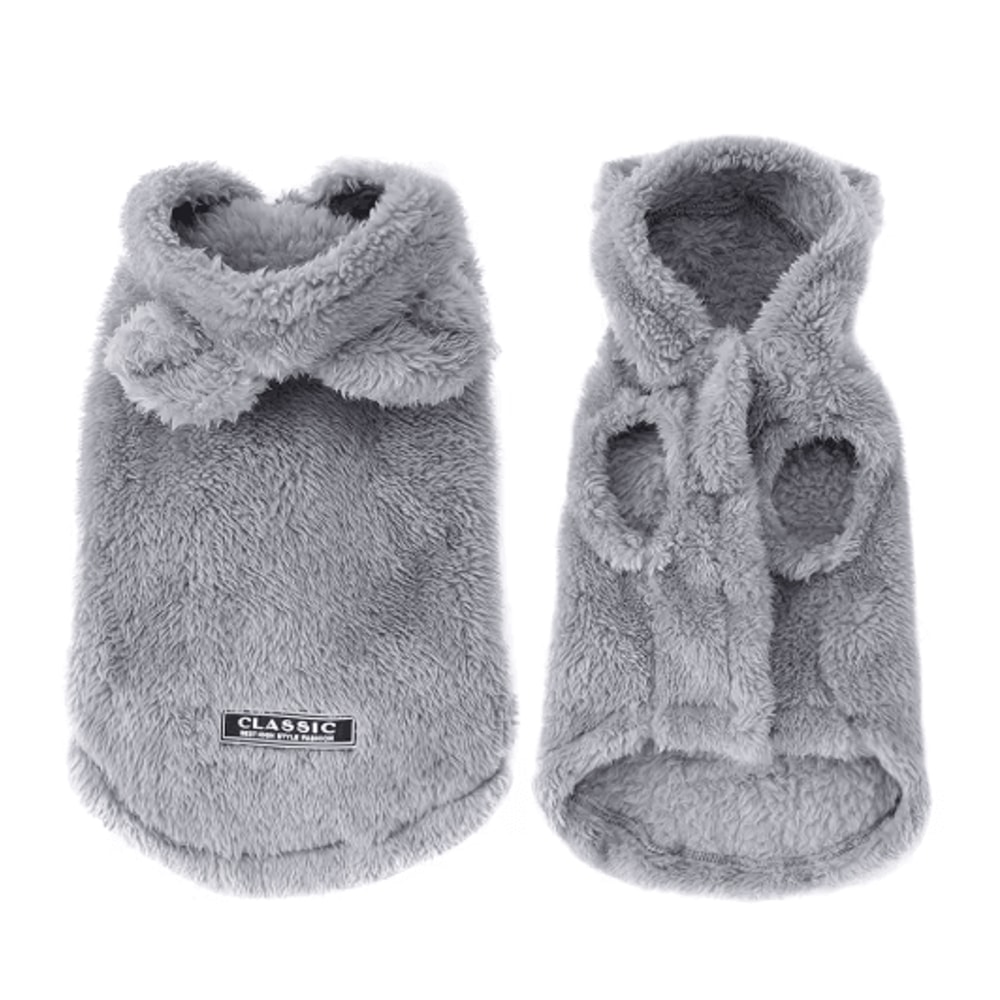 Warm Fleece Cat Dog Hoodie Cute Winter Sweater Coat For Small Pets 3
