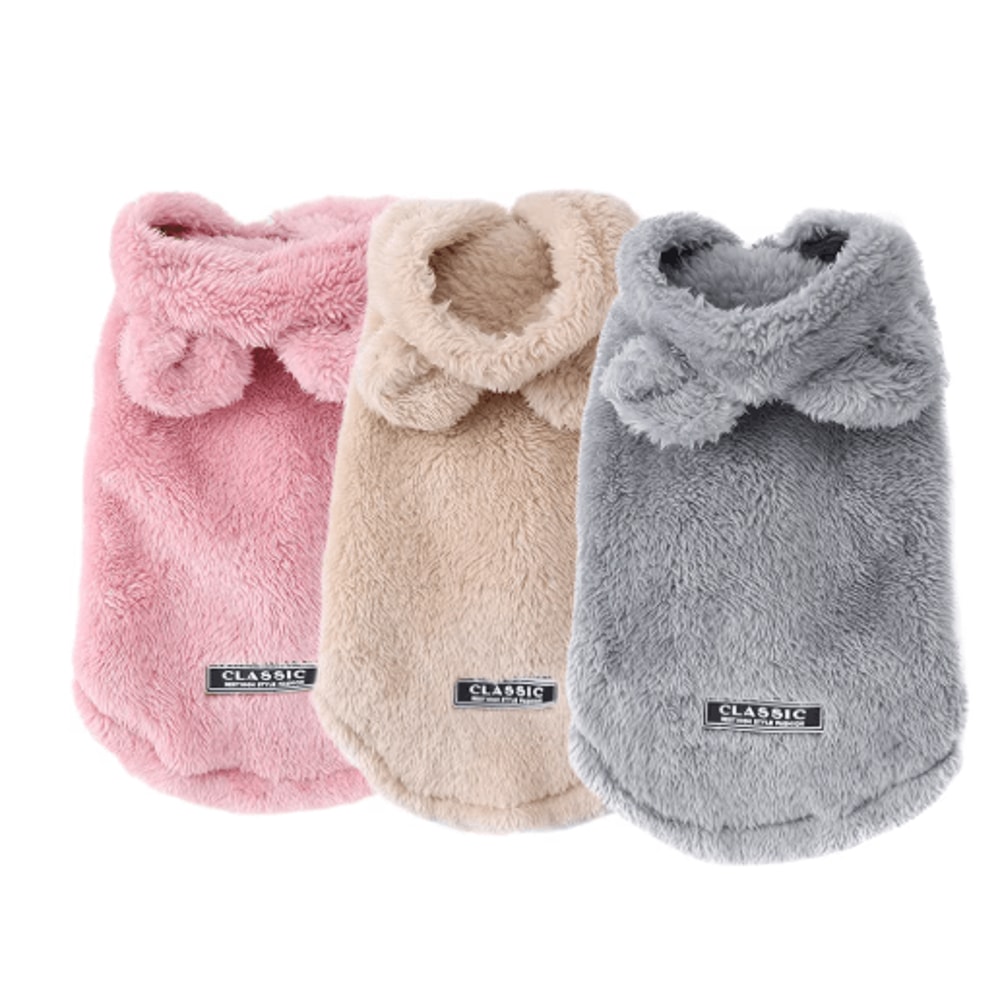 Warm Fleece Cat Dog Hoodie Cute Winter Sweater Coat For Small Pets 8