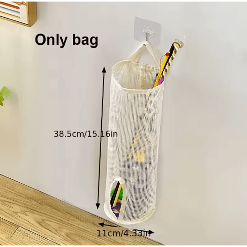 Wall Hanging Mesh Storage Bag For Cat Toys Pet Accessory Organizer Basket 4