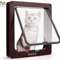 ATUBAN 4Way Locking Cat Door Flap Weatherproof Pet Door For Interior Exterior Doors 1
