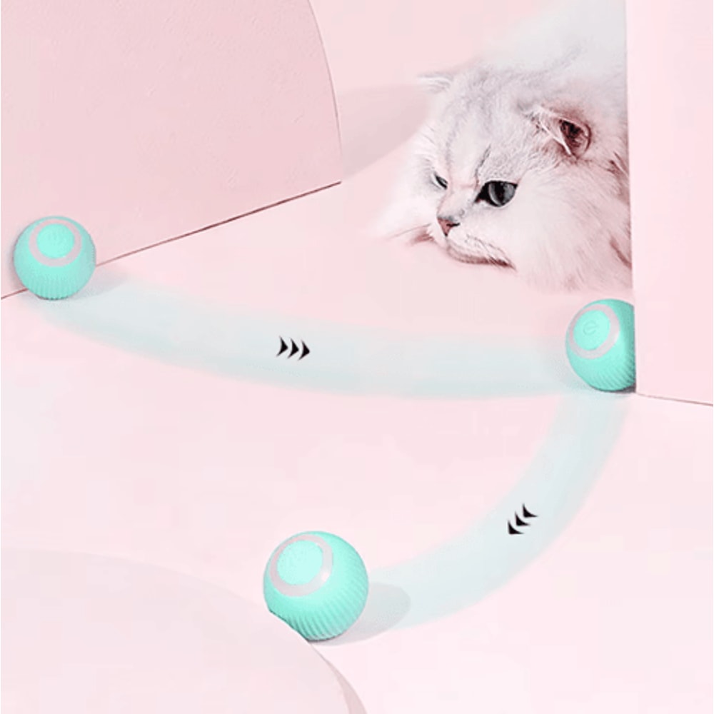 Smart Automatic Rolling Cat Toy Ball Interactive SelfMoving Toy For Indoor Cats 10