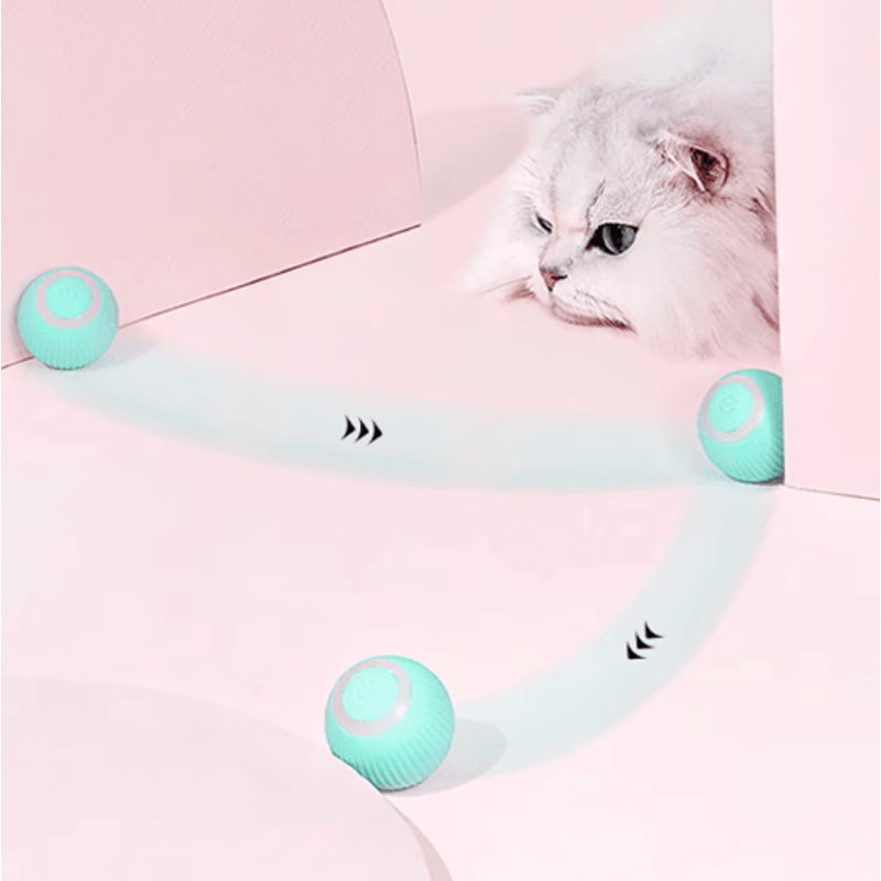 Smart Automatic Rolling Cat Toy Ball Interactive SelfMoving Toy For Indoor Cats 10