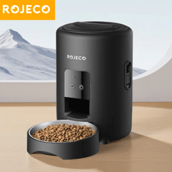 rojeco smart automatic pet feeder – 2l wi-fi cat & dog food dispenser with app control