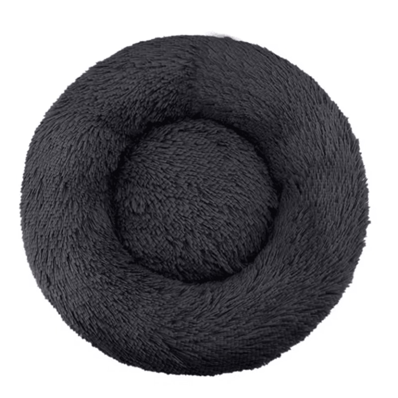 Long Plush Round Pet Bed Super Soft Winter Sleeping Nest For Cats Medium Dogs 11