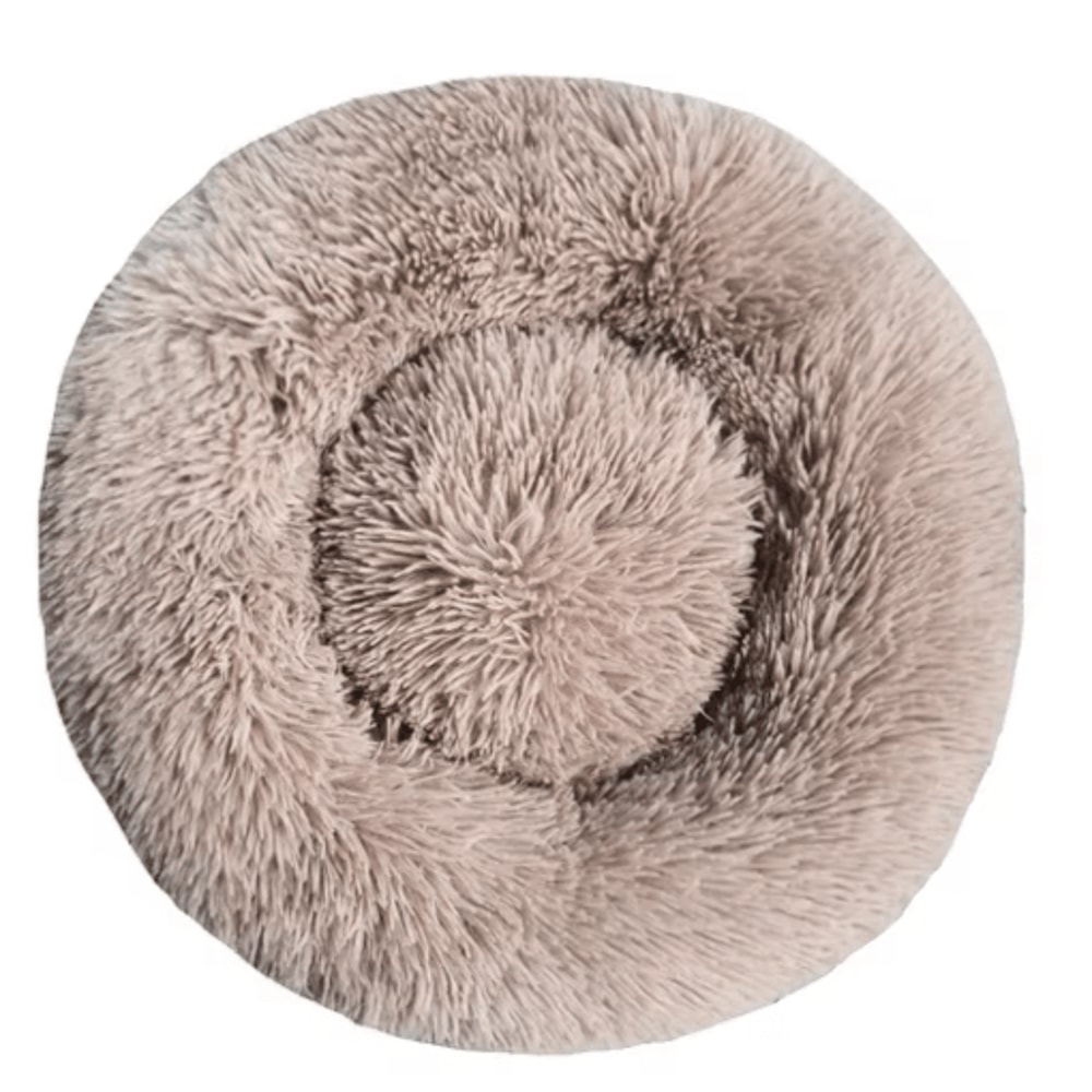 Long Plush Round Pet Bed Super Soft Winter Sleeping Nest For Cats Medium Dogs 12