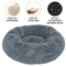 Long Plush Round Pet Bed Super Soft Winter Sleeping Nest For Cats Medium Dogs 16
