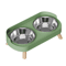 Elevated Stainless Steel Pet Feeder AntiSlip Dual Bowl For Cats Dogs 1