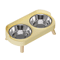 Elevated Stainless Steel Pet Feeder AntiSlip Dual Bowl For Cats Dogs 3