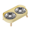 Elevated Stainless Steel Pet Feeder AntiSlip Dual Bowl For Cats Dogs 3