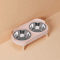 Elevated Stainless Steel Pet Feeder AntiSlip Dual Bowl For Cats Dogs 6