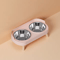 Elevated Stainless Steel Pet Feeder AntiSlip Dual Bowl For Cats Dogs 6