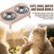 Elevated Stainless Steel Pet Feeder AntiSlip Dual Bowl For Cats Dogs 7