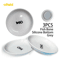Oitabi 3PCS Ceramic Cat Bowl Set Anti Whisker Fatigue Shallow Food Dishes For Cats 3