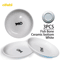 Oitabi 3PCS Ceramic Cat Bowl Set Anti Whisker Fatigue Shallow Food Dishes For Cats 5