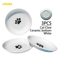 Oitabi 3PCS Ceramic Cat Bowl Set Anti Whisker Fatigue Shallow Food Dishes For Cats 6