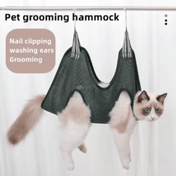 pet grooming hammock restraint bag anti-scratch hanging support for cats & dogs