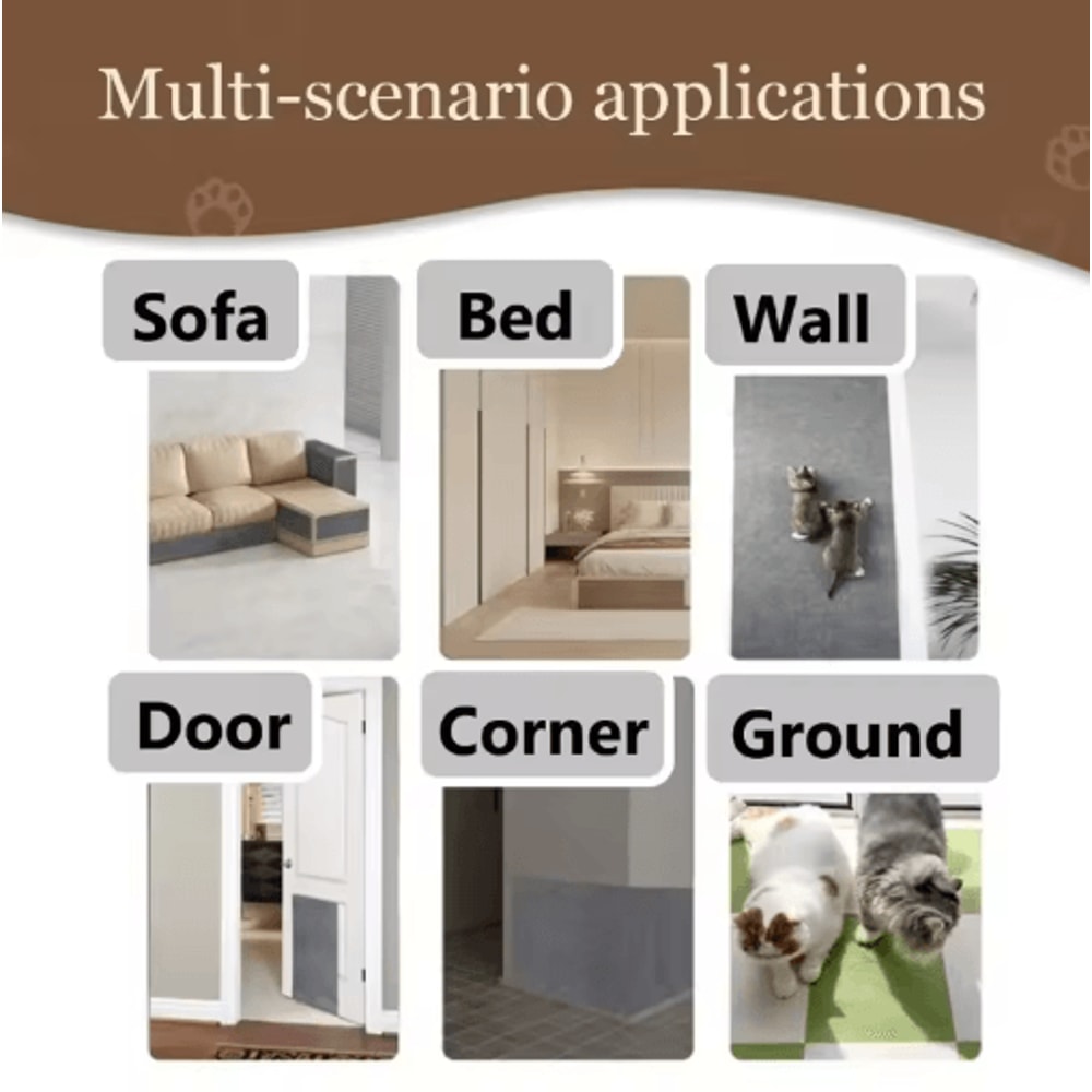 SelfAdhesive Cat Scratch Protector Mat Freeform Furniture Protection Carpet For Cats 8