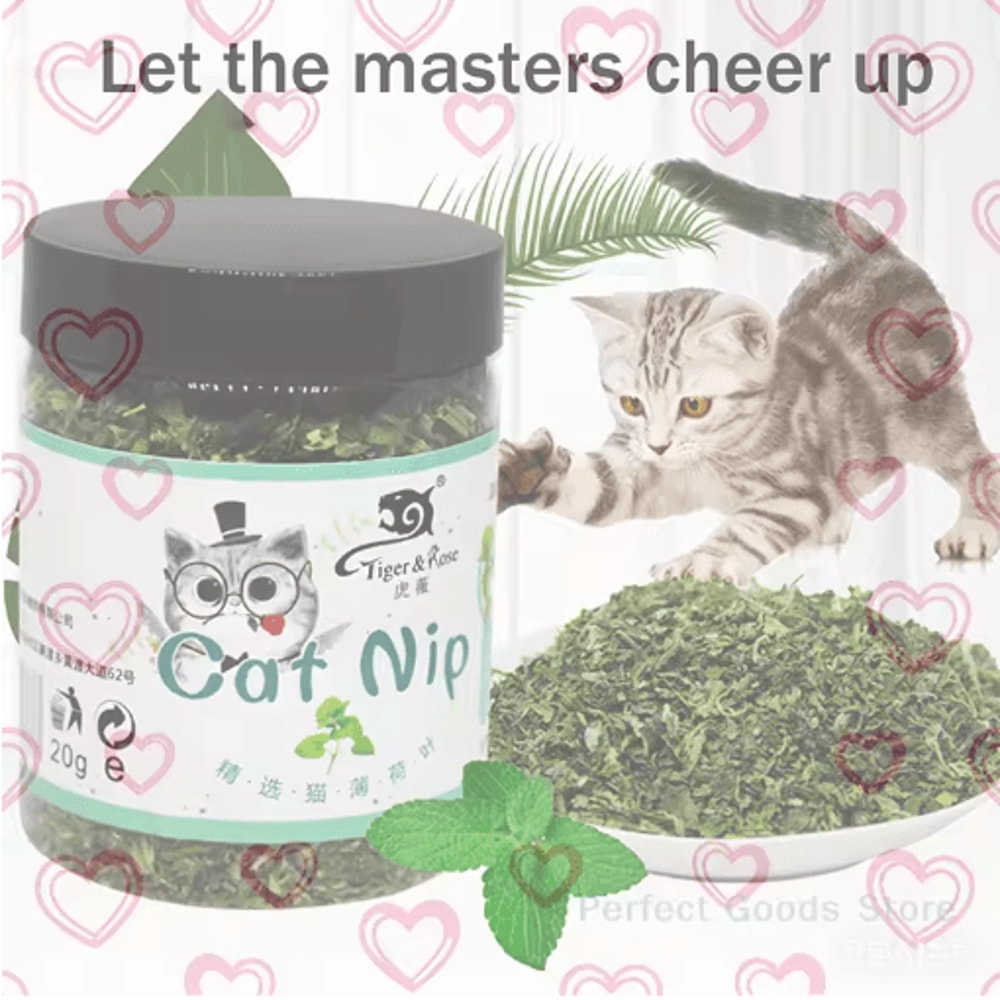Organic Natural Catnip Toy MintFlavored Interactive Cat Entertainment For Cats 0