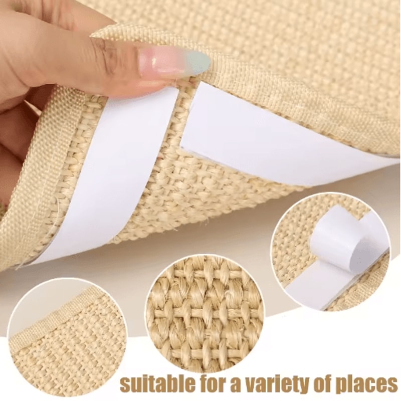 SelfAdhesive Sisal Cat Scratcher Mats AntiSlip Furniture Protection Pads For Cats 8