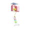 Smart Hanging Door Cat Toy Automatic Swing Feather Teaser With Dual Ropes 2