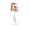 Smart Hanging Door Cat Toy Automatic Swing Feather Teaser With Dual Ropes 2