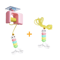 Smart Hanging Door Cat Toy Automatic Swing Feather Teaser With Dual Ropes 3