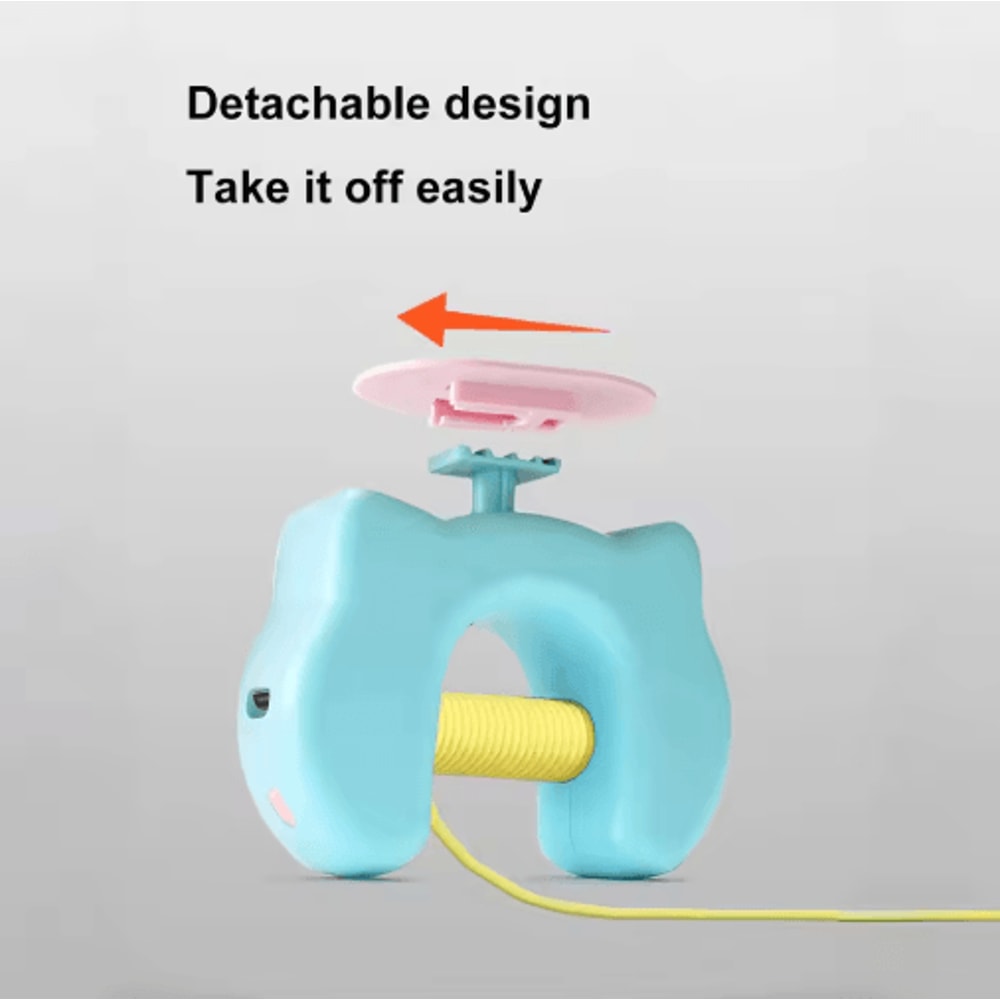Smart Hanging Door Cat Toy Automatic Swing Feather Teaser With Dual Ropes 8