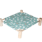 Outdoor Canvas Cat Hammock Bed Breathable Wooden Frame Pet Lounge For Cats Small Dogs 5