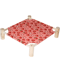 Outdoor Canvas Cat Hammock Bed Breathable Wooden Frame Pet Lounge For Cats Small Dogs 9