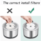 Carbon Replacement Filters For Stainless Steel Cat Water Fountain 4 Pack Pet Fountain Filters 3