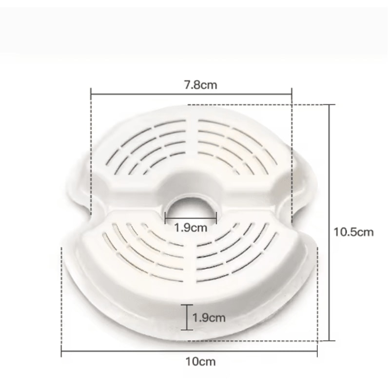 Carbon Replacement Filters For Stainless Steel Cat Water Fountain 4 Pack Pet Fountain Filters 7