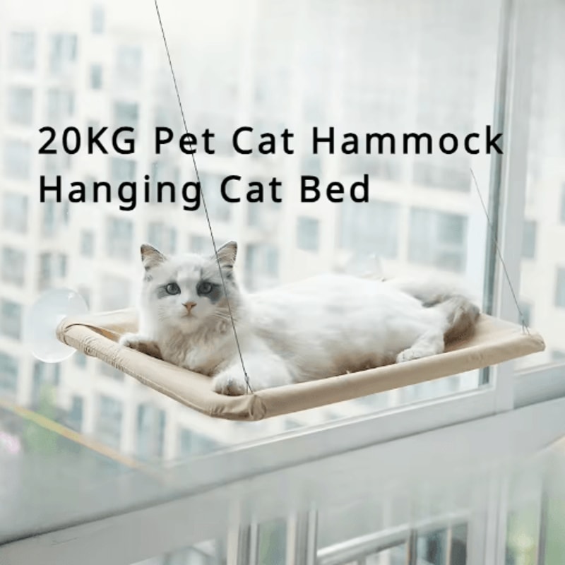 HeavyDuty Window Cat Hammock 20KG Hanging Sunny Seat For Cats Kittens 0