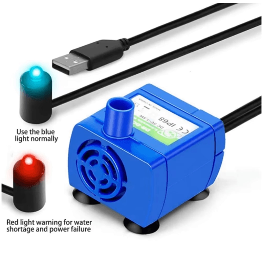 USB Replacement Water Pump For Cat Dog Water Fountain Submersible Pet Fountain Pump 9