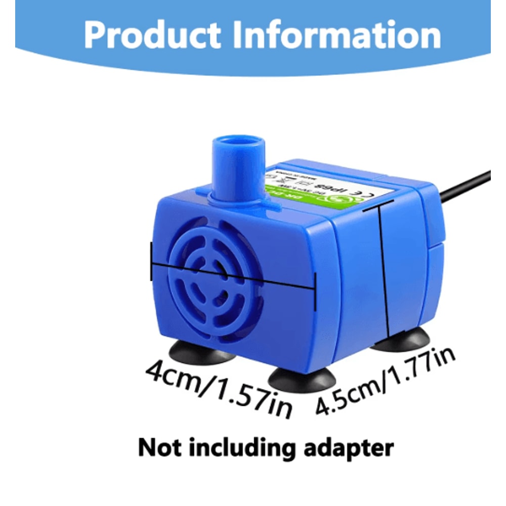 USB Replacement Water Pump For Cat Dog Water Fountain Submersible Pet Fountain Pump 10