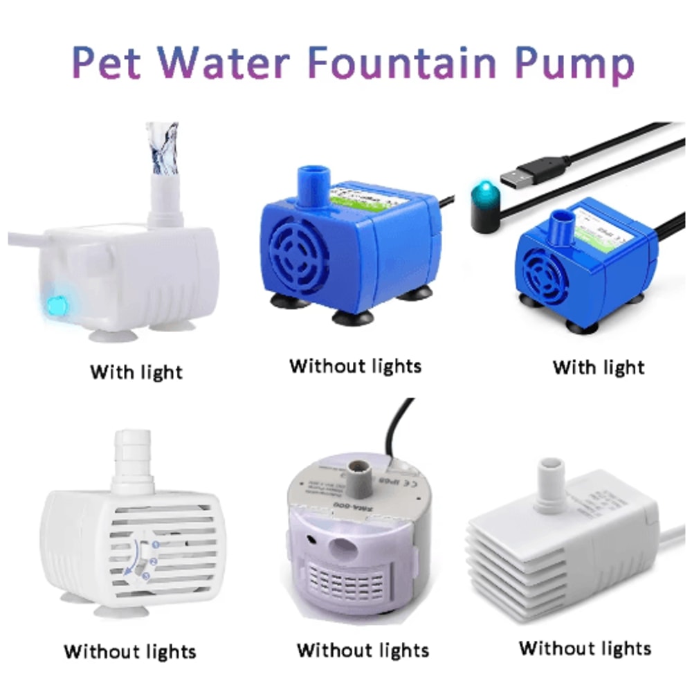 USB Replacement Water Pump For Cat Dog Water Fountain Submersible Pet Fountain Pump 0