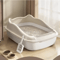 Small Anti Splash Cat Litter Box Compact Pet Sandbox Toilet For Kittens Cats 8