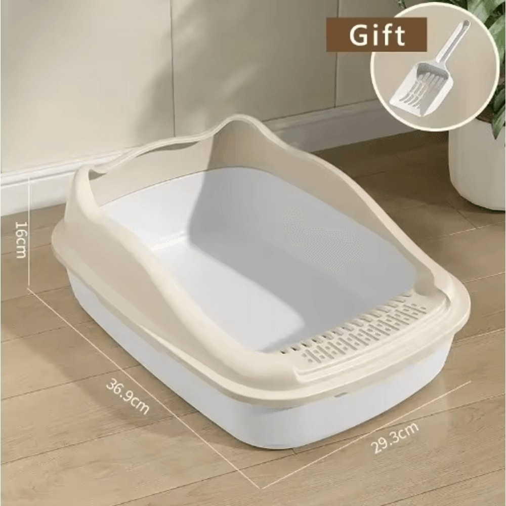 Small Anti Splash Cat Litter Box Compact Pet Sandbox Toilet For Kittens Cats 0