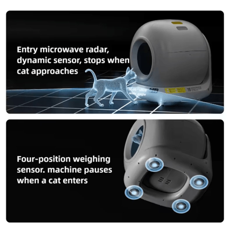 78L Automatic SelfCleaning Cat Litter Box Smart Enclosed Litter Tray With App Control 6