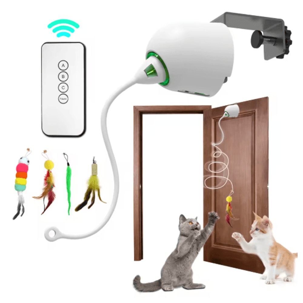 INKZOO Interactive Cat Toy Smart Automatic 7Hole WhackAMole Mouse Toy 10