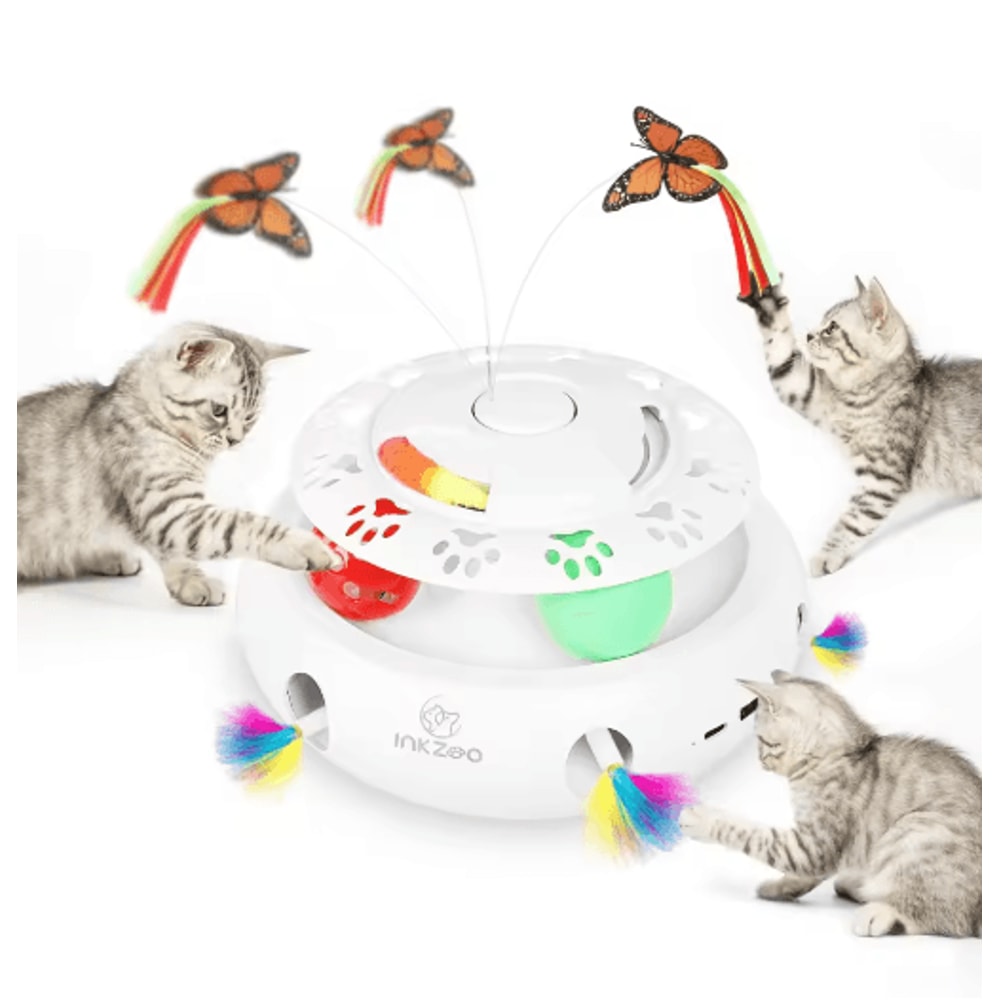 INKZOO Interactive Cat Toy Smart Automatic 7Hole WhackAMole Mouse Toy 8