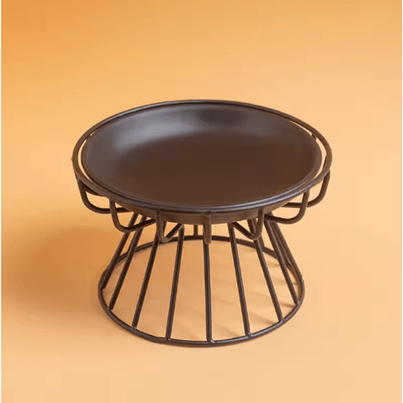 Raised Ceramic Cat Bowl Set Elevated AntiSpill Feeding Bowl With Stand 2