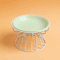 Raised Ceramic Cat Bowl Set Elevated AntiSpill Feeding Bowl With Stand 4