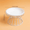 Raised Ceramic Cat Bowl Set Elevated AntiSpill Feeding Bowl With Stand 5