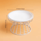 Raised Ceramic Cat Bowl Set Elevated AntiSpill Feeding Bowl With Stand 5