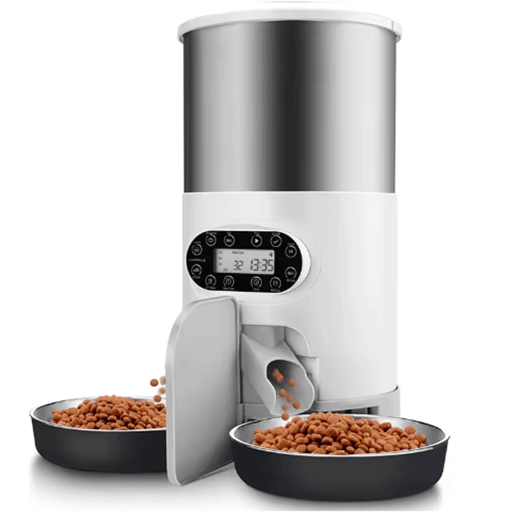 Smart APP Automatic Pet Feeder Double Meal Remote Feeding Dispenser For Cats Dogs 5