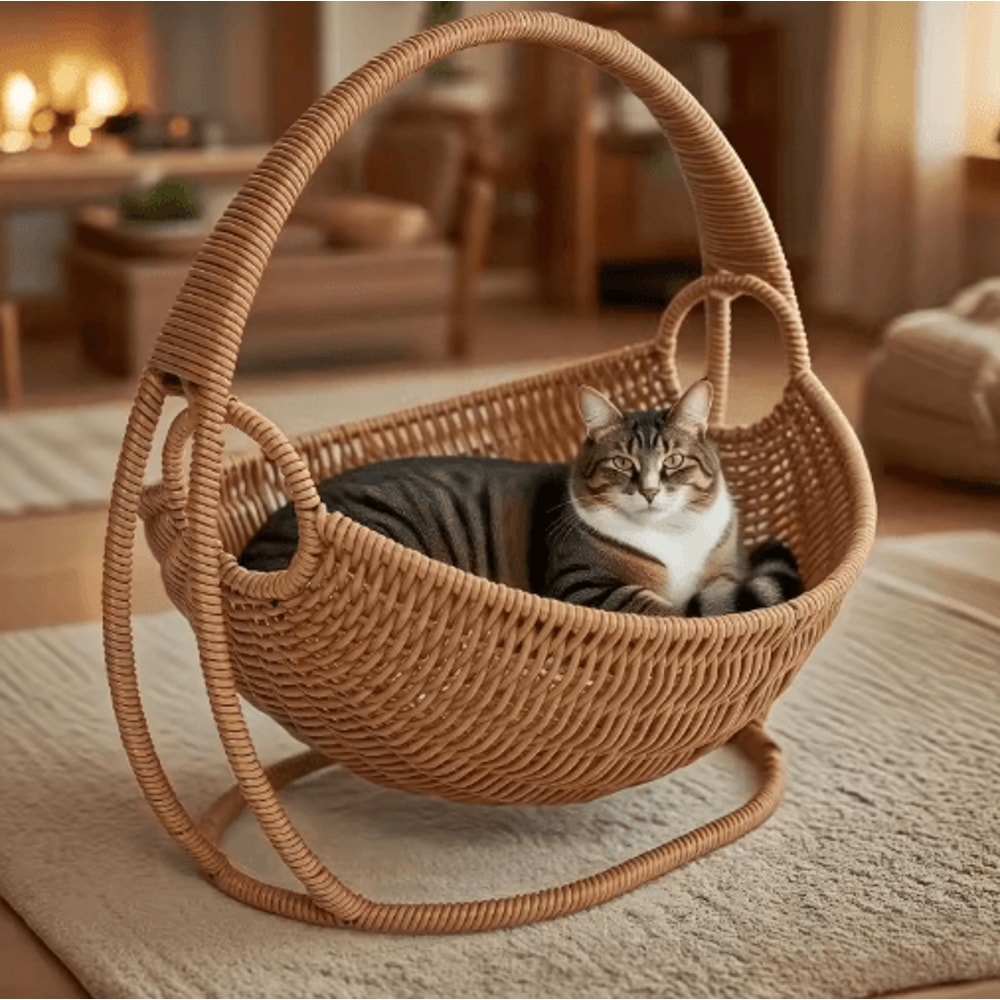 Indoor Cat Hammock With Bracket Cozy Hanging Pet Bed For Cats Small Pets 0