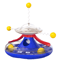 Interactive Cat Puzzle Toy Spinning Track Balls Feather Teaser Brain Game For Kittens 1